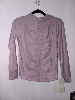 Target Light Pink Hooded Zip Bomber Jacket